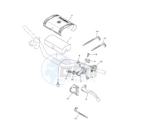 YZ LC 250 drawing HANDLE SWITCH AND LEVER