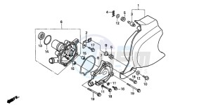 VT600C 400 drawing WATER PUMP