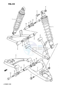 LT250R (E28) drawing SUSPENSION ARM (MODEL H J K L M)