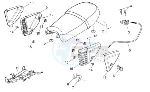 V7 Special 750 USA-CND drawing Saddle-Central body