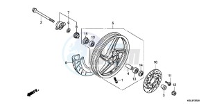 NSC110WHB drawing FRONT WHEEL