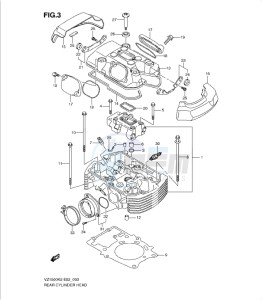 VZ1500L0 drawing REAR CYLINDER HEAD