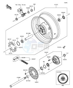 NINJA ZX-10R ABS ZX1000SGF XX (EU ME A(FRICA) drawing Rear Hub