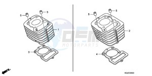 CRF100F9 Australia - (U) drawing CYLINDER