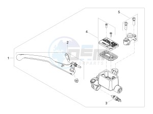 TUONO 125 4T E4 ABS (APAC) drawing Front master cilinder