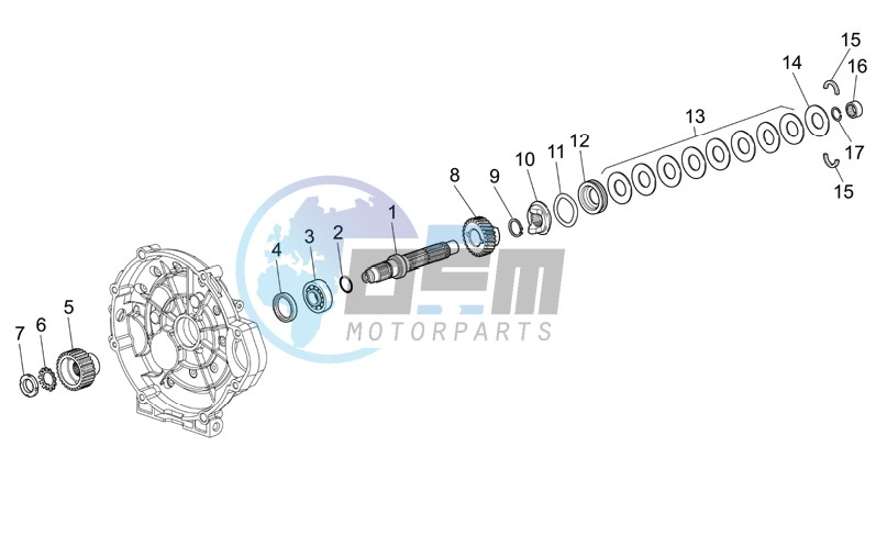 Clutch shaft