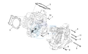 Dorsoduro 1200 (EMEA, APAC, NAFTA) (CND, EU, K, RU, USA, V) drawing Crankcases II