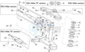 RSV 2 1000 drawing Steering