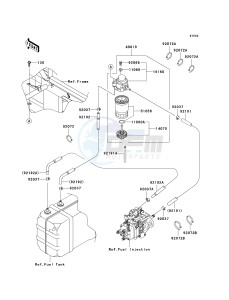 KAF 950 F [MULE 4010 DIESEL 4X4] (F9F-FAF) F9F drawing FUEL PUMP