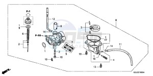 CRF50FB CRF50F ED drawing CARBURETOR