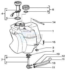 Liberty 50 ptt drawing Fuel Tank