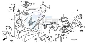 CB600FA9 Spain - (SP / ABS) drawing FUEL TANK