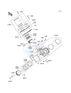 KVF 650 B [PRAIRIE 650 4X4 ADVANTAGE CLASSIC] (B2) [PRAIRIE 650 4X4 ADVANTAGE CLASSIC] drawing CYLINDER_PISTON-- S- -