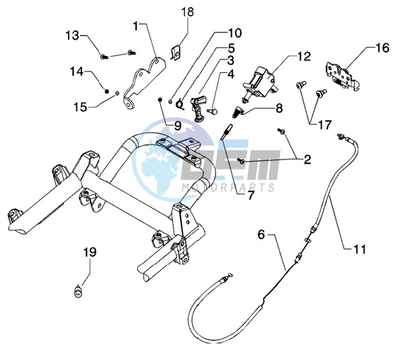 Saddle unlock control