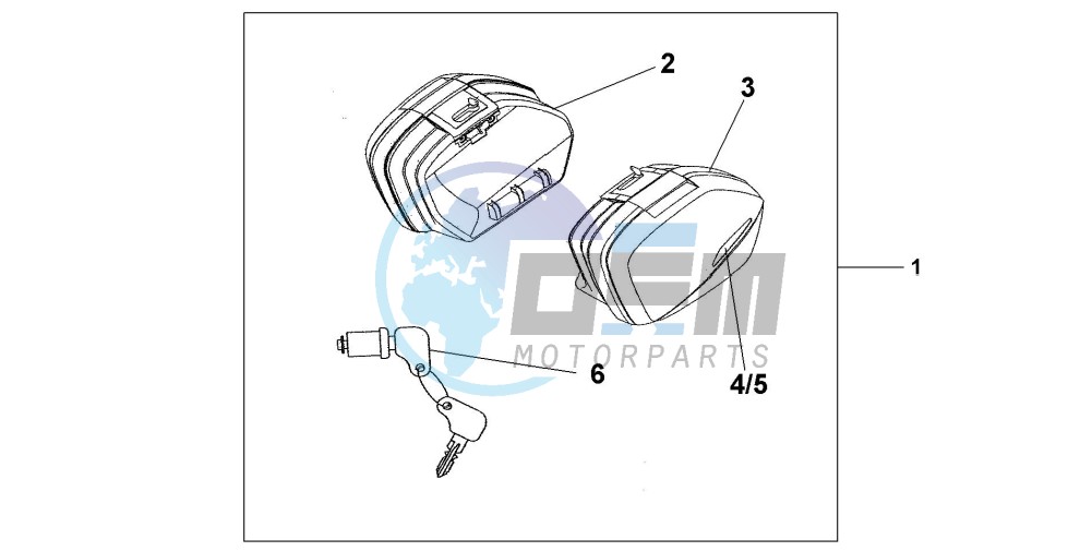 STANDARD PANNIER SET - EXCALIBUR GRAY MET