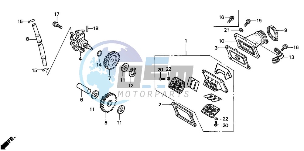 OIL PUMP/REED VALVE