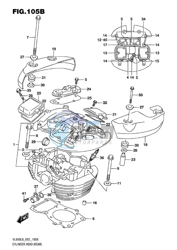 CYLINDER HEAD (REAR)