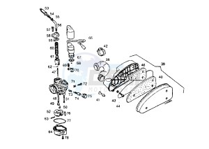 VAMOS - 50 cc drawing CARBURETOR DELL´ORTO