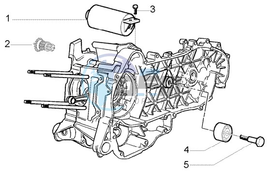 Electric starter-damper pulley