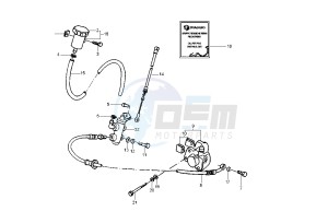 Typhoon 50 drawing FRONT BRAKE SYSTEM