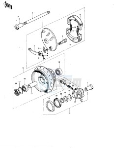 KE 175 B [KE175] (B1-B3) [KE175] drawing FRONT HUB_BRAKE