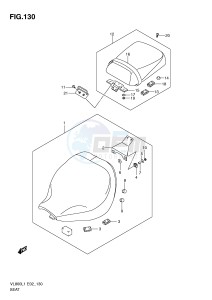 VL800 (E2) VOLUSIA drawing SEAT (VL800L1 E19)