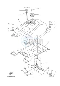 YFM450FWAD YFM450PF GRIZZLY 450 EPS (2LC8) drawing FUEL TANK