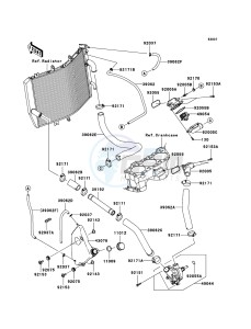 NINJA ZX-10R ZX1000D7F FR GB XX (EU ME A(FRICA) drawing Water Pipe