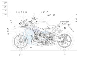 Tuono V4 1100 RR (USA-CND) USA-CND drawing Plate set and decal