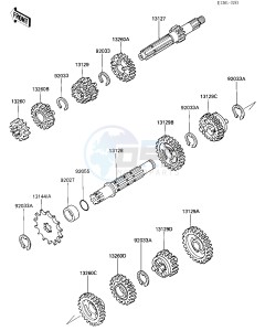 KX 80 L N [KX80] (L2-N3) [KX80] drawing TRANSMISSION