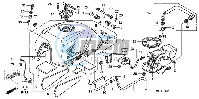 FUEL TANK (CBF600N/NA)