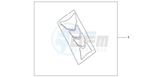 CBF1000S drawing TANK PAD HRC LOGO