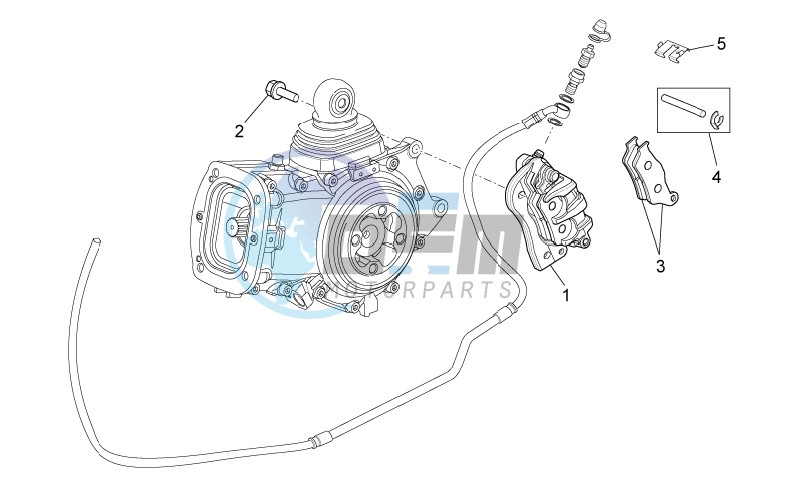 Rear brake caliper