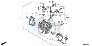 TRX500FPMC drawing THROTTLE BODY