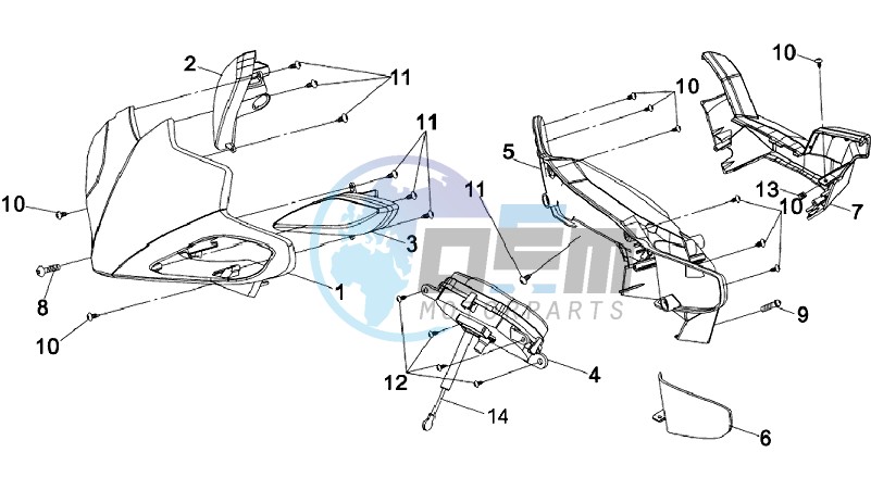 HEAD LIGHT COVER / SPEEDOMETER COWL / DASHBOARD