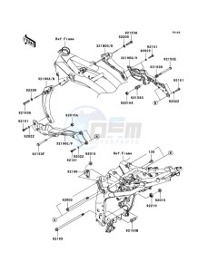 Z750_ABS ZR750M8F GB XX (EU ME A(FRICA) drawing Engine Mount