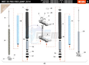 MRT-50-PRO-FREE-JUMP drawing FRONT FORK OLLE