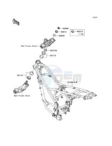 D-TRACKER 125 KLX125DCF XX (EU ME A(FRICA) drawing Frame