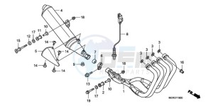 CBF600N9 Europe Direct - (ED / 25K) drawing EXHAUST MUFFLER