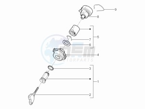 Typhoon 50 4t 4v e2 (USA) USA drawing Locks