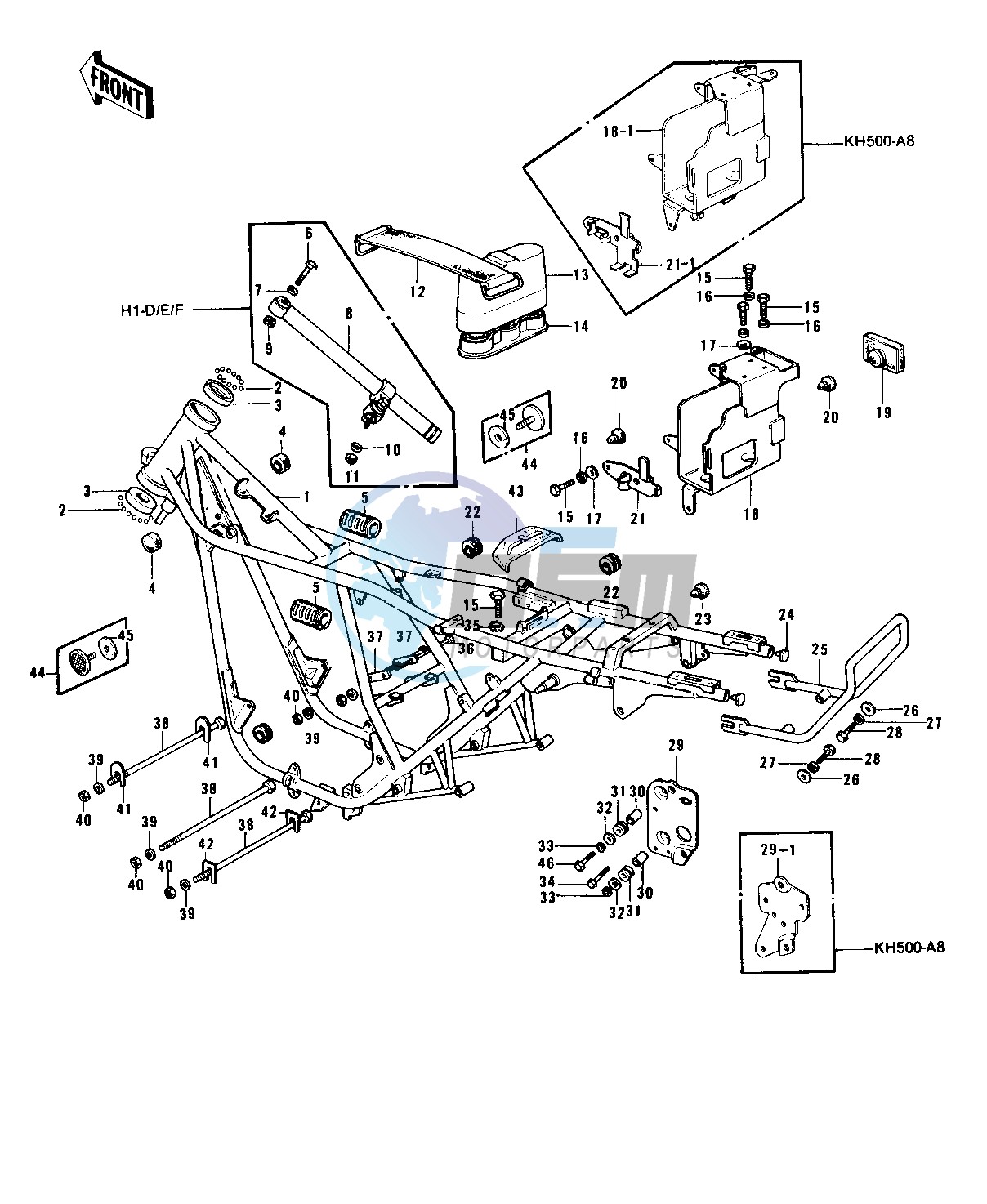 FRAME_FRAME FITTINGS -- 73-75 D_E_F & 76 A8- -