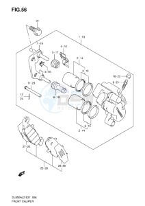 DL650 drawing FRONT CALIPER