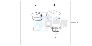 CBR600FR drawing PILLION BAG