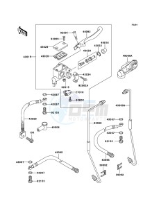 KLF300 4x4 KLF300C6F EU GB drawing Front Master Cylinder