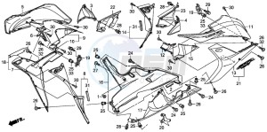 CBR600RR drawing LOWER COWL