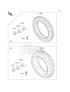 ZR 750 L [Z750 AU] (L7F-L8F) L7F drawing TIRES