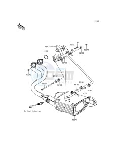 ER-6F_ABS EX650FFF XX (EU ME A(FRICA) drawing Muffler(s)