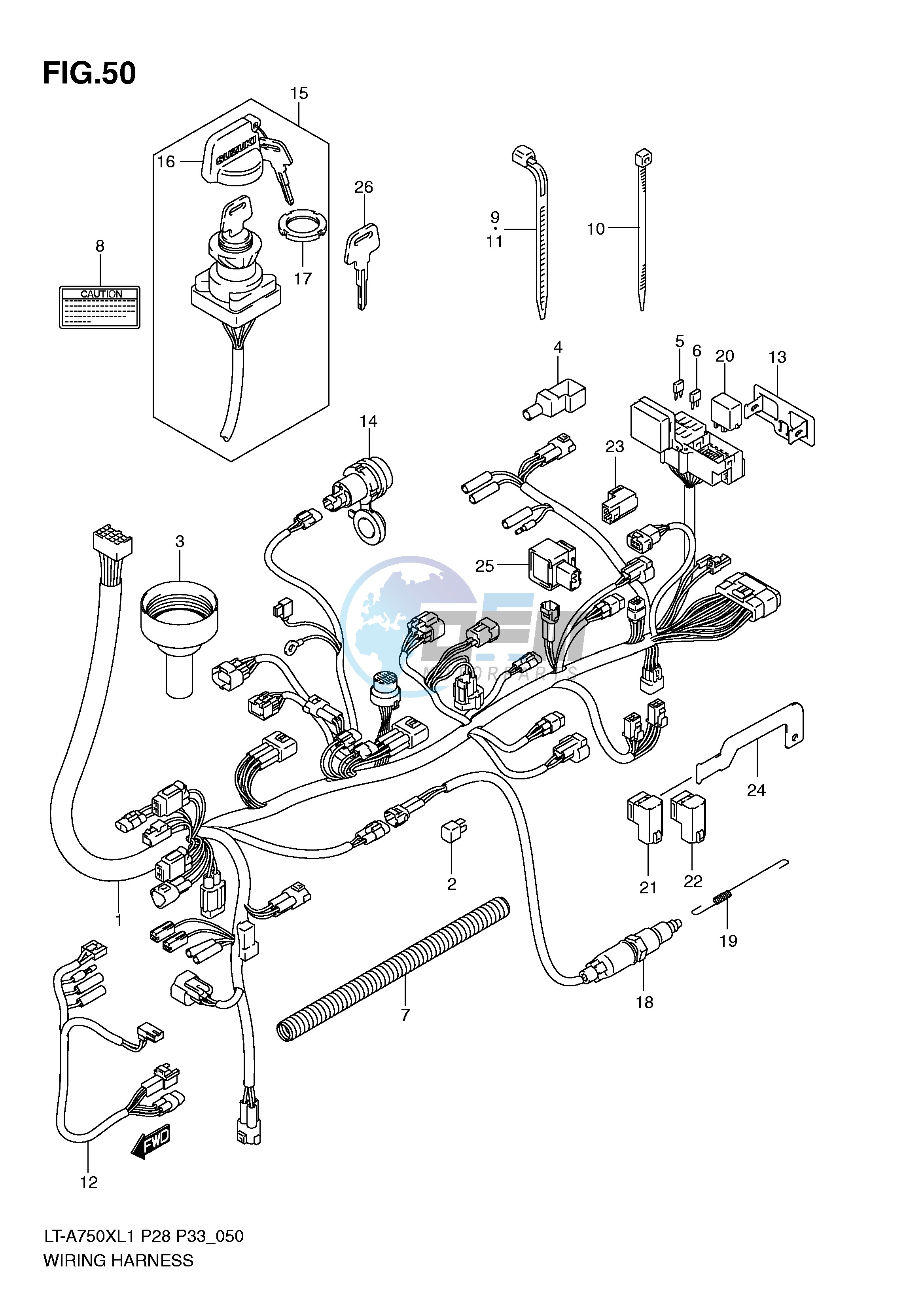 WIRING HARNESS (LT-A750XZL1 P33)