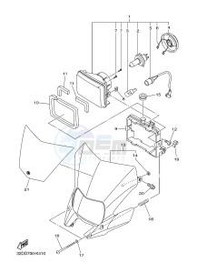 WR250R (32DR) drawing HEADLIGHT