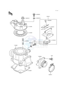 KX 80 R T [KX80] (R4-T4 BIG WHEEL R5) [KX 80 BIG WHEEL] drawing CYLINDER HEAD_CYLINDER